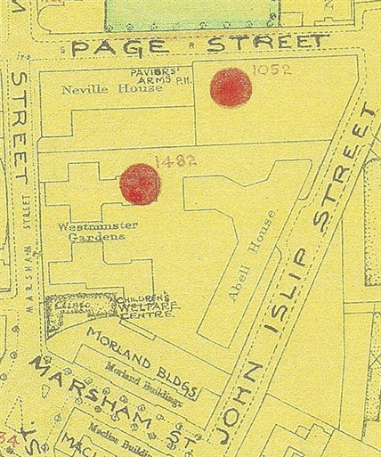 Photo:Westminster Gardens: Bomb Map