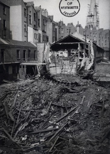 Photo:Damage to Oranmore Mews, May 1941