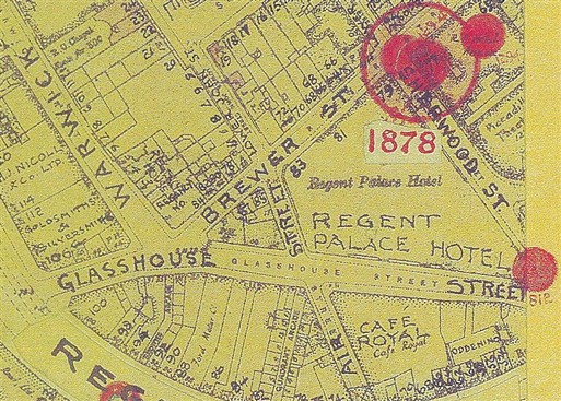 Photo:Bomb Map: Regent Palace Hotel and its Annexe
