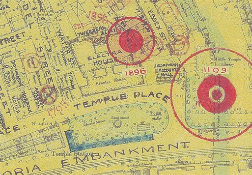 Photo:Bomb Map: Electra House, Temple Place