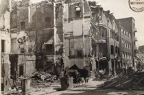 Photo:Carey Mansions, Rutherford Street after V1 strike, June 1944