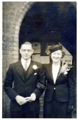Photo:Pte john Hibbett on his wedding day March 1940