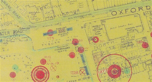 Photo:Bomb Map, Marble Arch Station