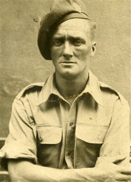 Photo:Pte Joe Seaby Royal Fusilers Egypt 1943.  Joe did not smile as the army removed all of his teeth.