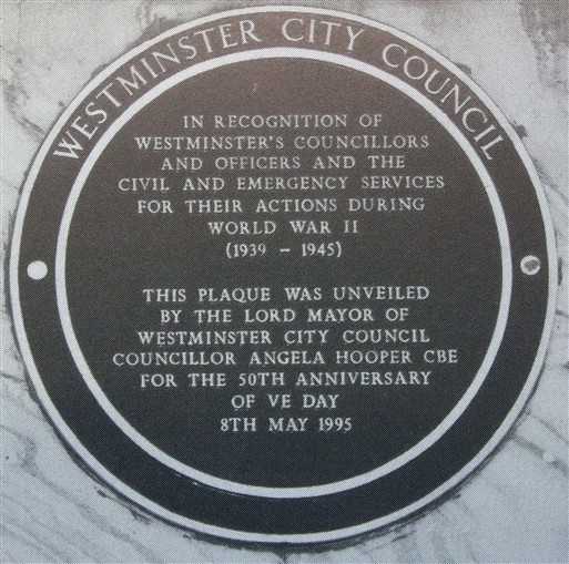 Photo:City of Westminster commemorative plaque