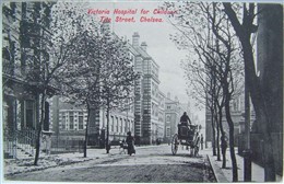 Photo:The Victoria Hospital for Children, Tite Street Chelsea.  This was a charitable hospital for lcoal chidlren.  I t was demolished in 1965.